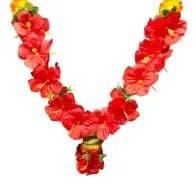 Red Hibiscus Flower Mala