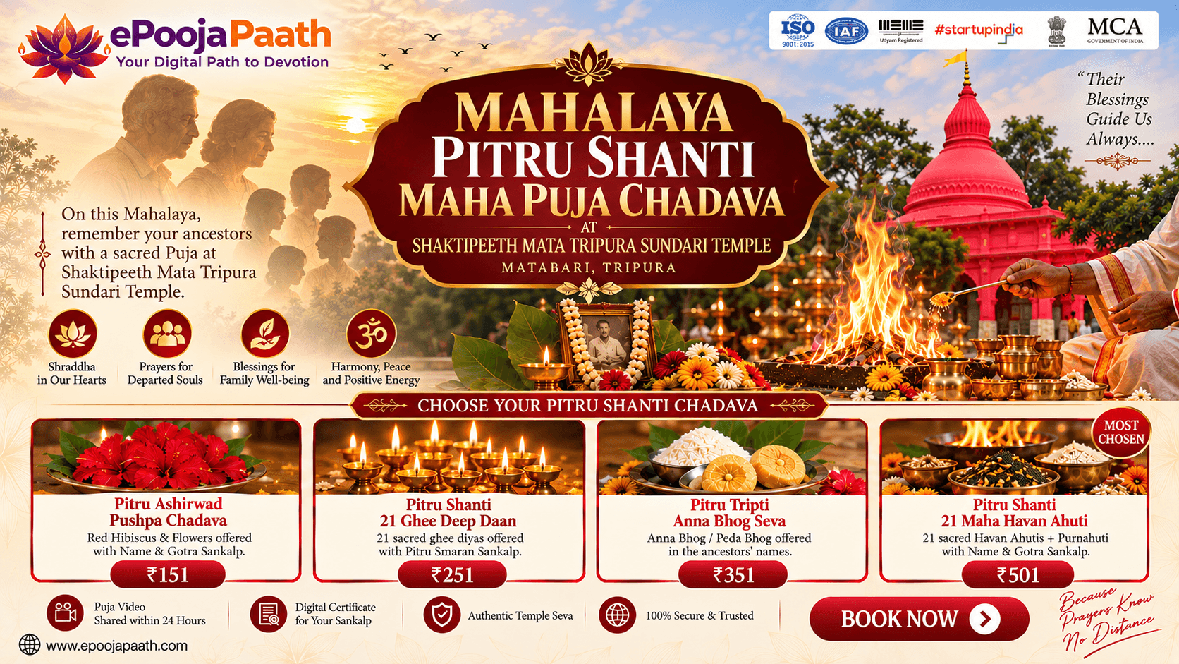 Mahalaya Pitru Shanti Maha Puja Chadava